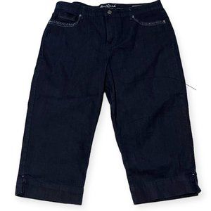 Gloria Vanderbilt Jordyn Capri Dark Wash Blue Women's 18